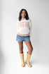 Texas Queen Oversized Striped Crew Sweater