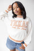 Texas Queen Oversized Striped Crew Sweater