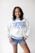 Kentucky Queen Oversized Striped Crew Sweater