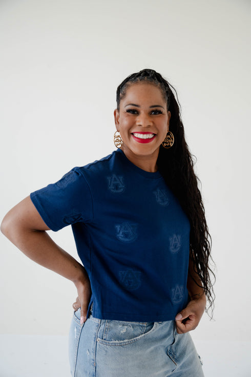 Auburn Ritter Repeat Heavyweight Crop Tee