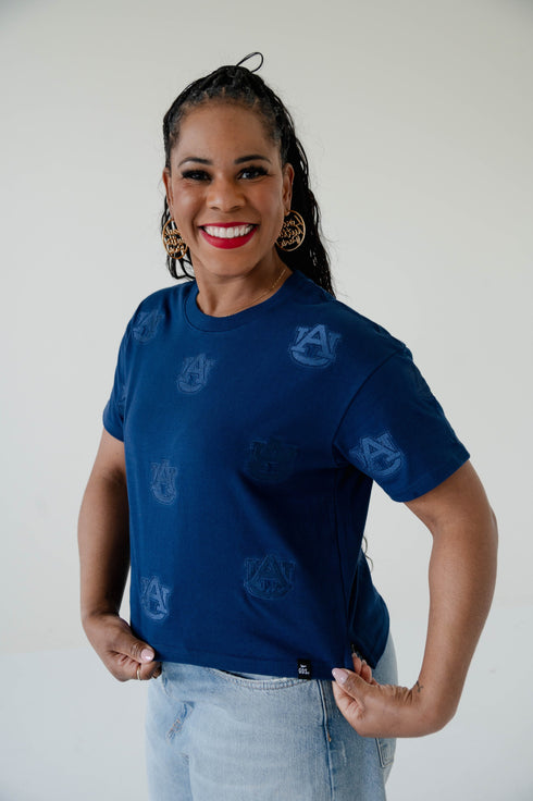 Auburn Ritter Repeat Heavyweight Crop Tee