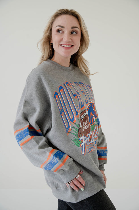Boise State Langford Multimedia OS Fleece Crew