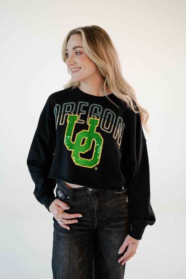 Oregon Starlite Sequin Cropped Longsleeve