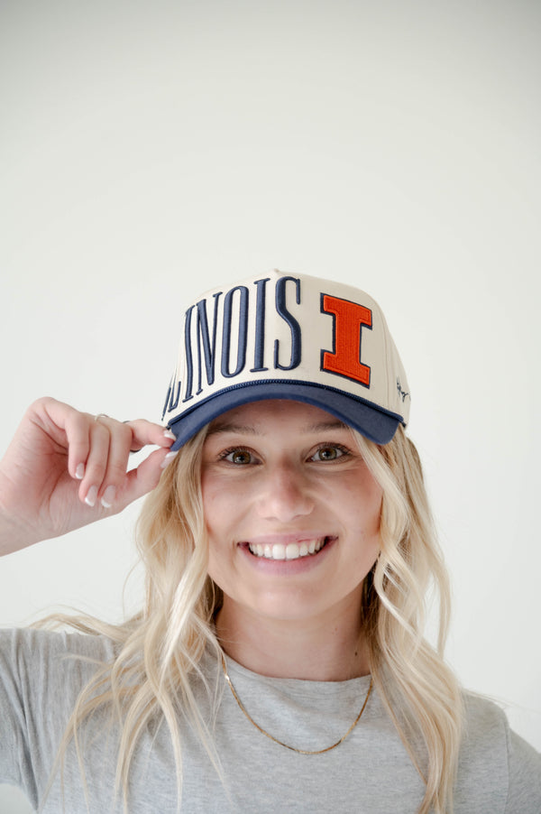 Illinois Saturday Stretch 5 Panel Canvas Baseball Hat