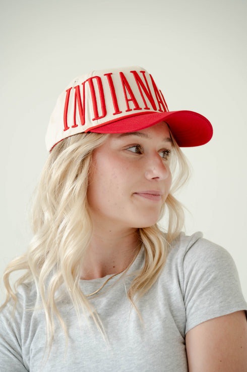 Indiana Saturday Stretch 5 Panel Canvas Baseball Hat