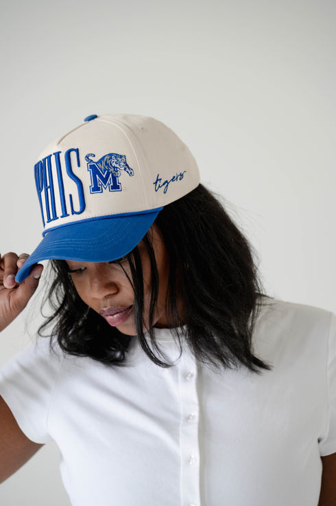 Memphis Saturday Stretch 5 Panel Canvas Baseball Hat