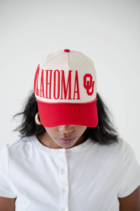 Oklahoma Saturday Stretch 5 Panel Canvas Baseball Hat
