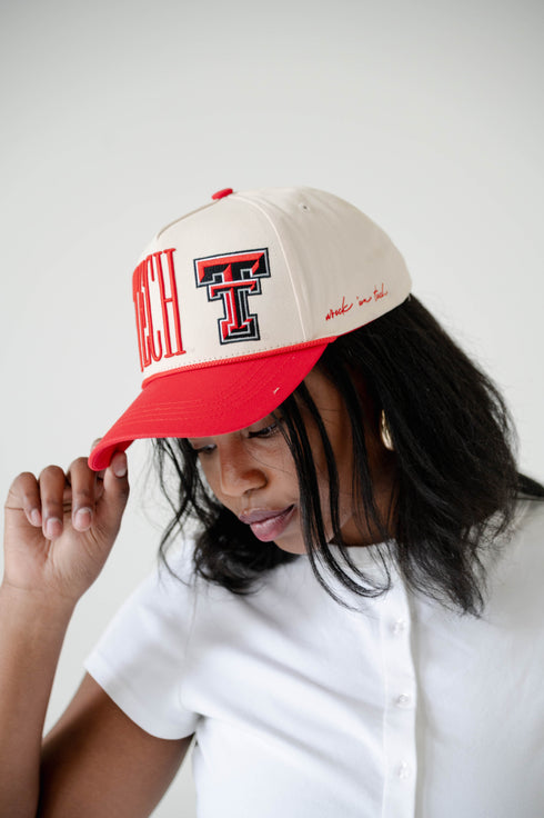 Texas Tech Saturday Stretch 5 Panel Canvas Baseball Hat