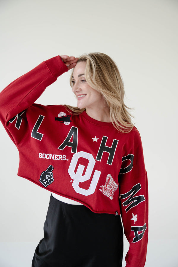 Oklahoma Patched Up Cropped Longsleeve