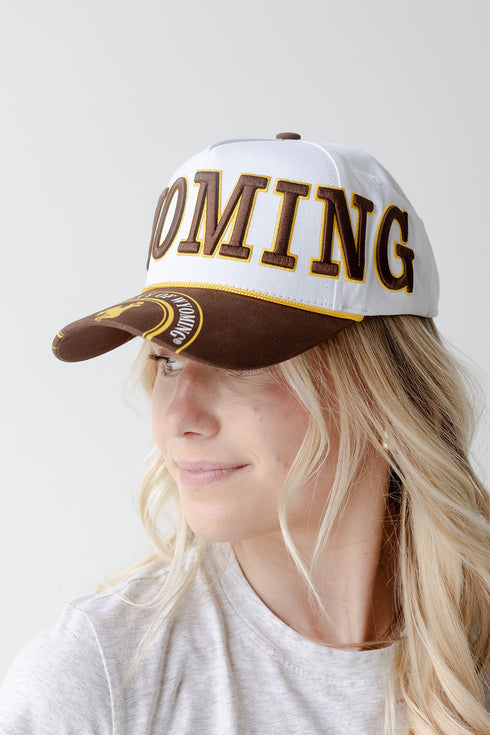 Wyoming Phipps Away Split Hat 5 Panel Canvas Baseball Hat