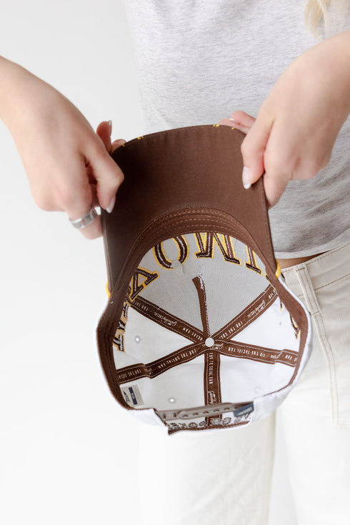 Wyoming Phipps Away Split Hat 5 Panel Canvas Baseball Hat