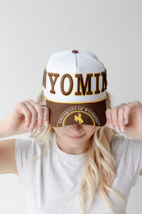 Wyoming Phipps Away Split Hat 5 Panel Canvas Baseball Hat