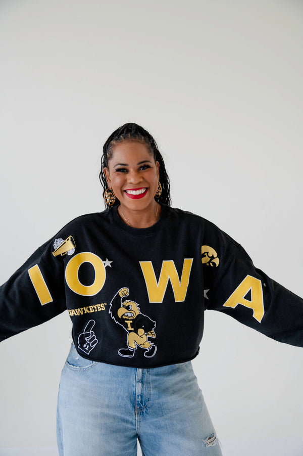 Iowa Patched Up Cropped Longsleeve