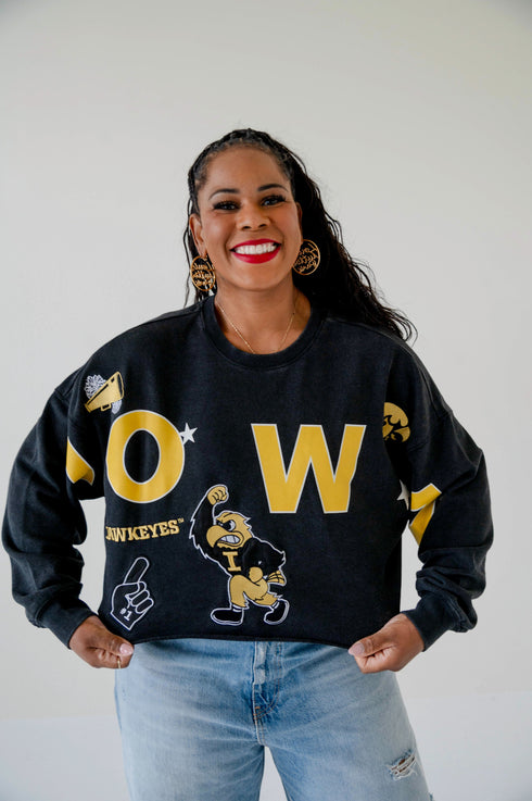 Iowa Patched Up Cropped Longsleeve