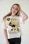 Iowa Maddux Multimedia Semi-Cropped Oversized Band Tee