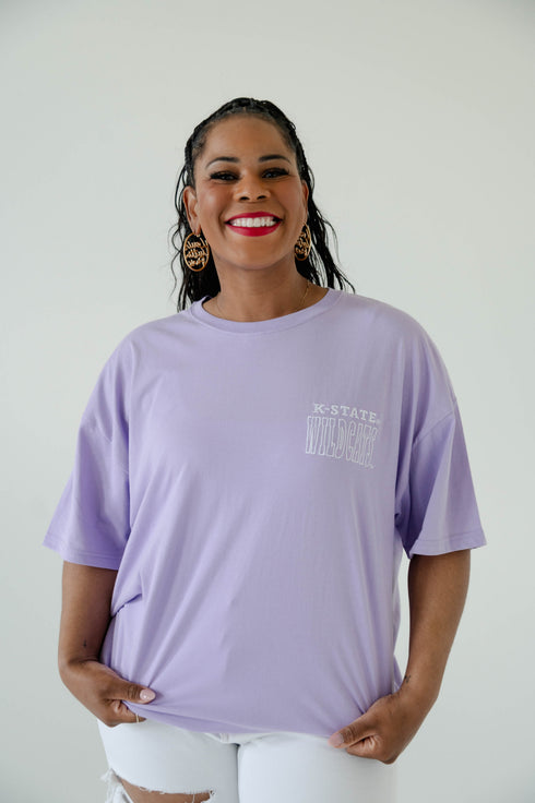 Kansas State Billboard Embroidery OS Band Tee
