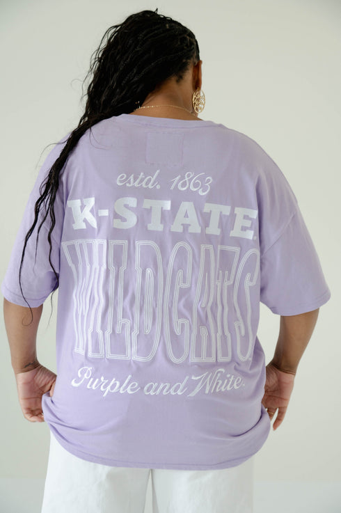 Kansas State Billboard Embroidery OS Band Tee