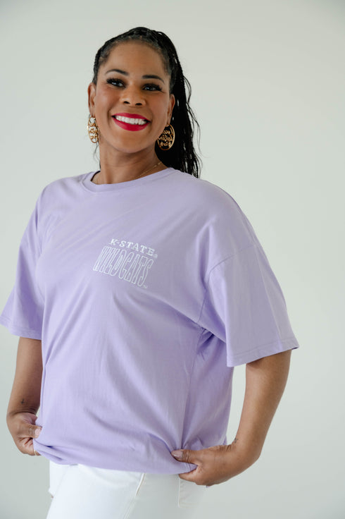 Kansas State Billboard Embroidery OS Band Tee