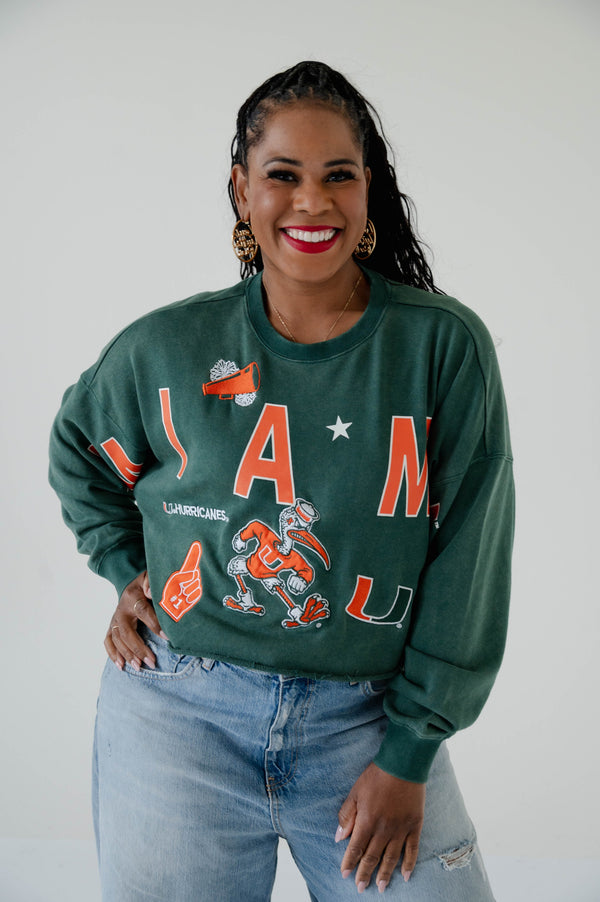 Miami Patched Up Cropped Longsleeve