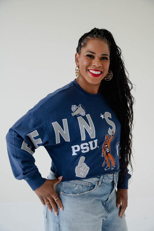 Penn State Patched Up Cropped Longsleeve