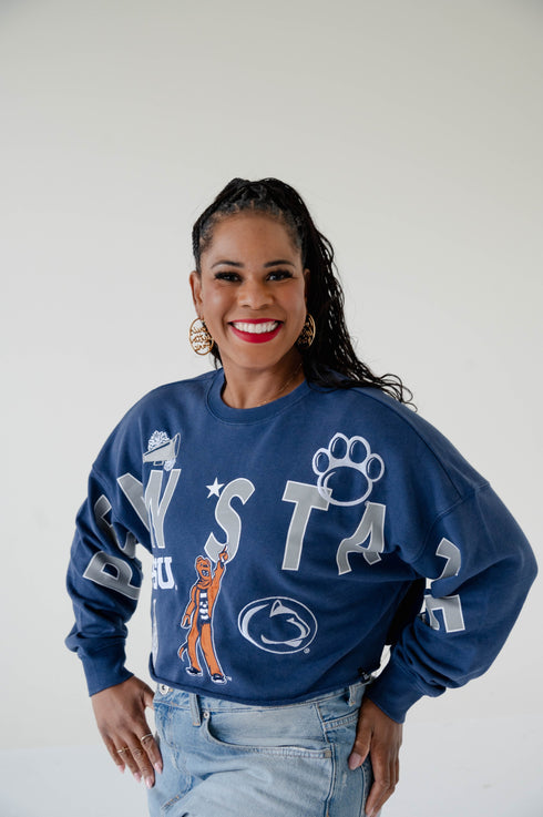 Penn State Patched Up Cropped Longsleeve
