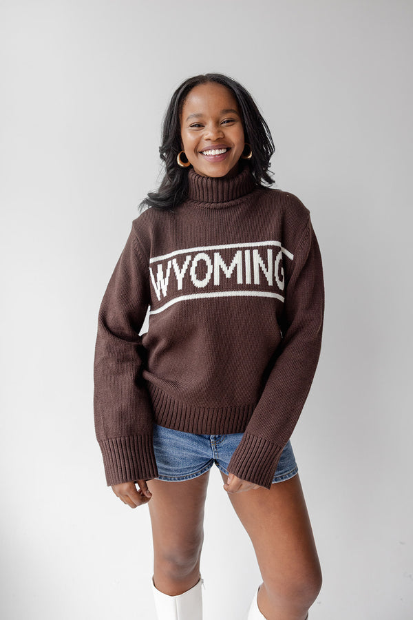 Wyoming Railway Rolled Turtleneck Sweater