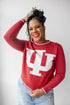 Indiana Wicks Woven Striped Detail Sweater