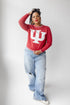 Indiana Wicks Woven Striped Detail Sweater