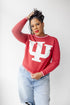 Indiana Wicks Woven Striped Detail Sweater