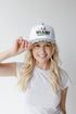 Miami Albon Checkered 5 Panel Canvas Baseball Hat