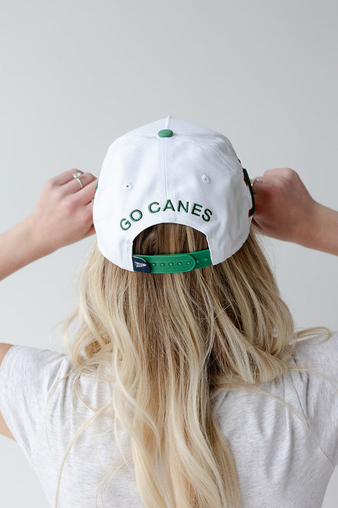 Miami Phipps Away Split Hat 5 Panel Canvas Baseball Hat