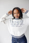 Notre Dame Queen Oversized Striped Crew Sweater