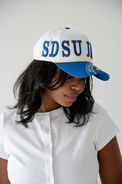 SD State Phipps Away Split Hat 5 Panel Canvas Baseball Hat