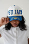 SD State Phipps Away Split Hat 5 Panel Canvas Baseball Hat