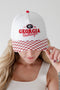 Georgia Albon Checkered 5 Panel Canvas Baseball Hat