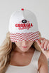 Georgia Albon Checkered 5 Panel Canvas Baseball Hat