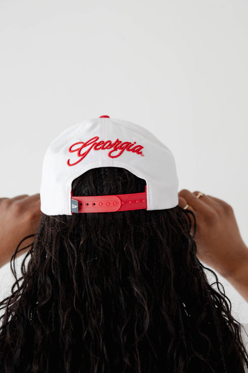 Georgia Hustle Luxe 5 Panel Canvas Baseball Hat
