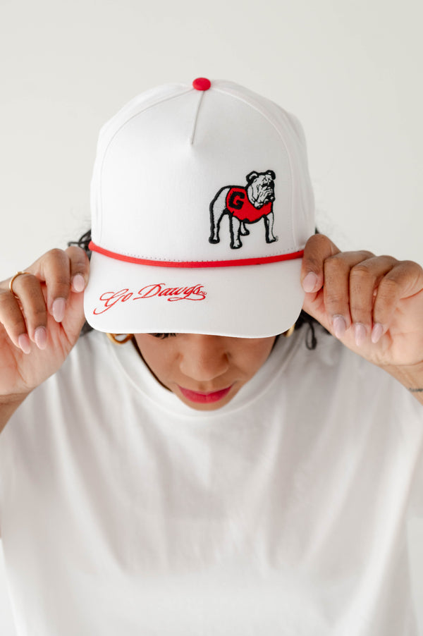 Georgia Hustle Luxe 5 Panel Canvas Baseball Hat