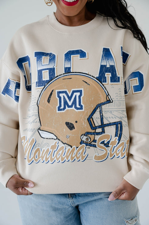 Montana State Homefield Lantern Sleeve Crew