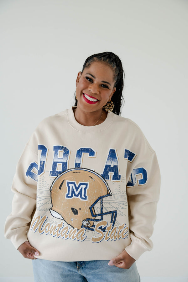 Montana State Homefield Lantern Sleeve Crew