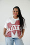 Mississippi State Lawson Logo Oversized Tee