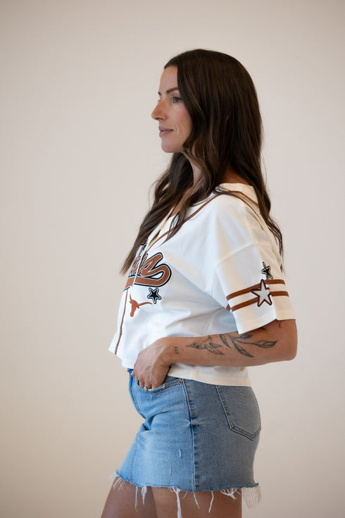 Texas 7th Inning Stretch Cropped Baseball Jersey
