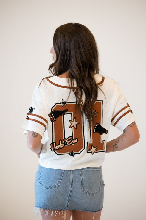 Texas 7th Inning Stretch Cropped Baseball Jersey