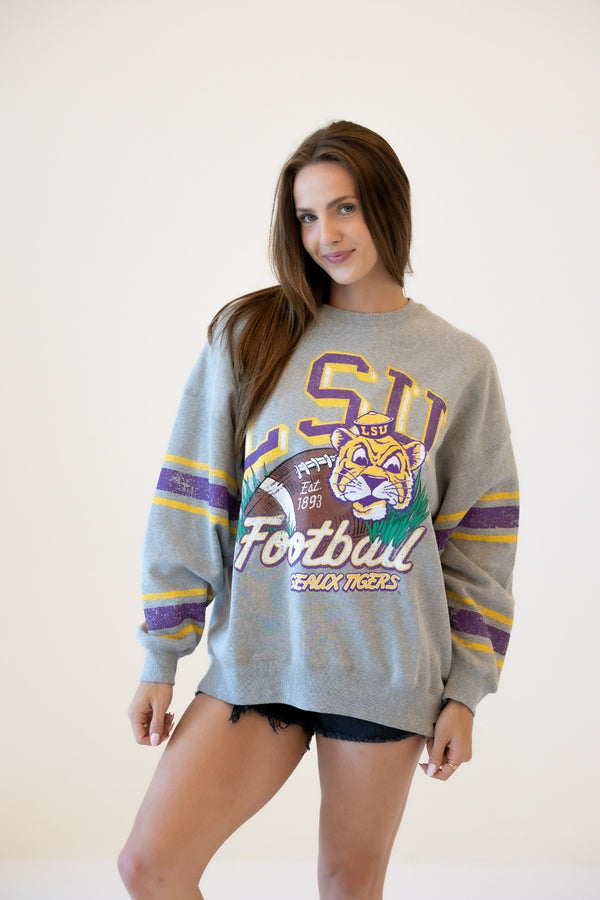 LSU Langford Multimedia OS Fleece Crew
