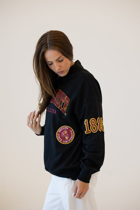 Arizona State All Over Scatter Oversized Funnel Neck