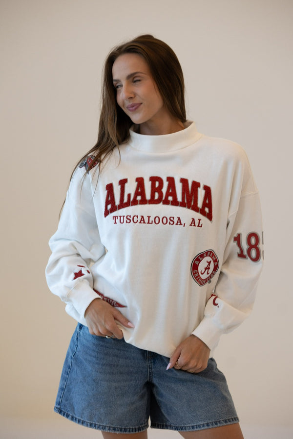 Alabama All Over Scatter Oversized Funnel Neck