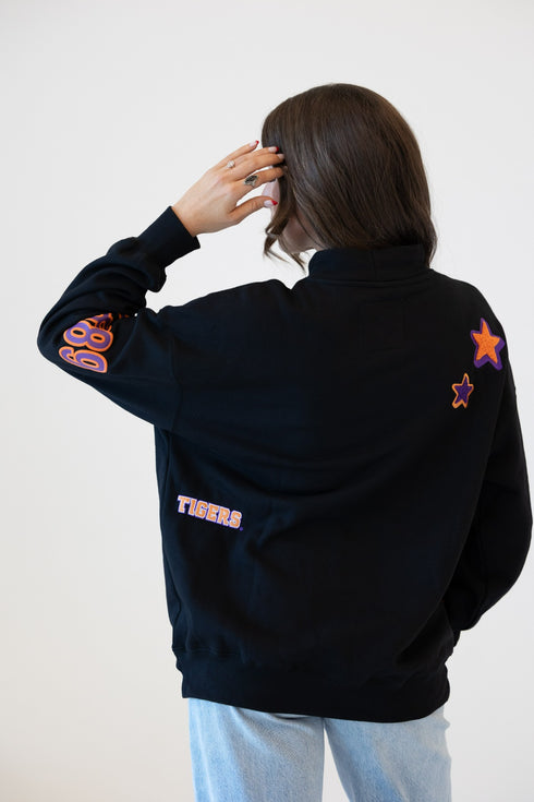 Clemson All Over Scatter Oversized Funnel Neck