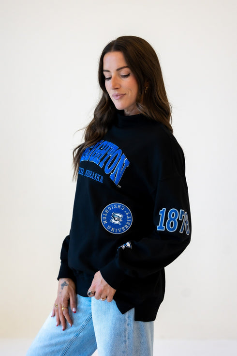 Creighton All Over Scatter Oversized Funnel Neck