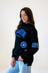 Creighton All Over Scatter Oversized Funnel Neck