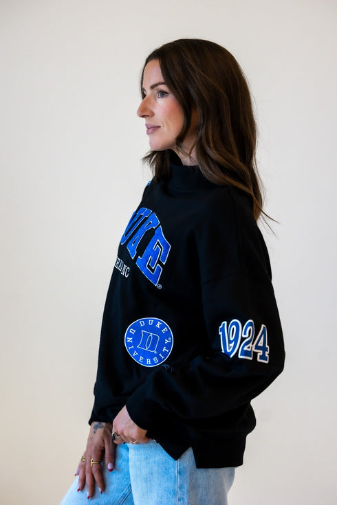 Duke All Over Scatter Oversized Funnel Neck